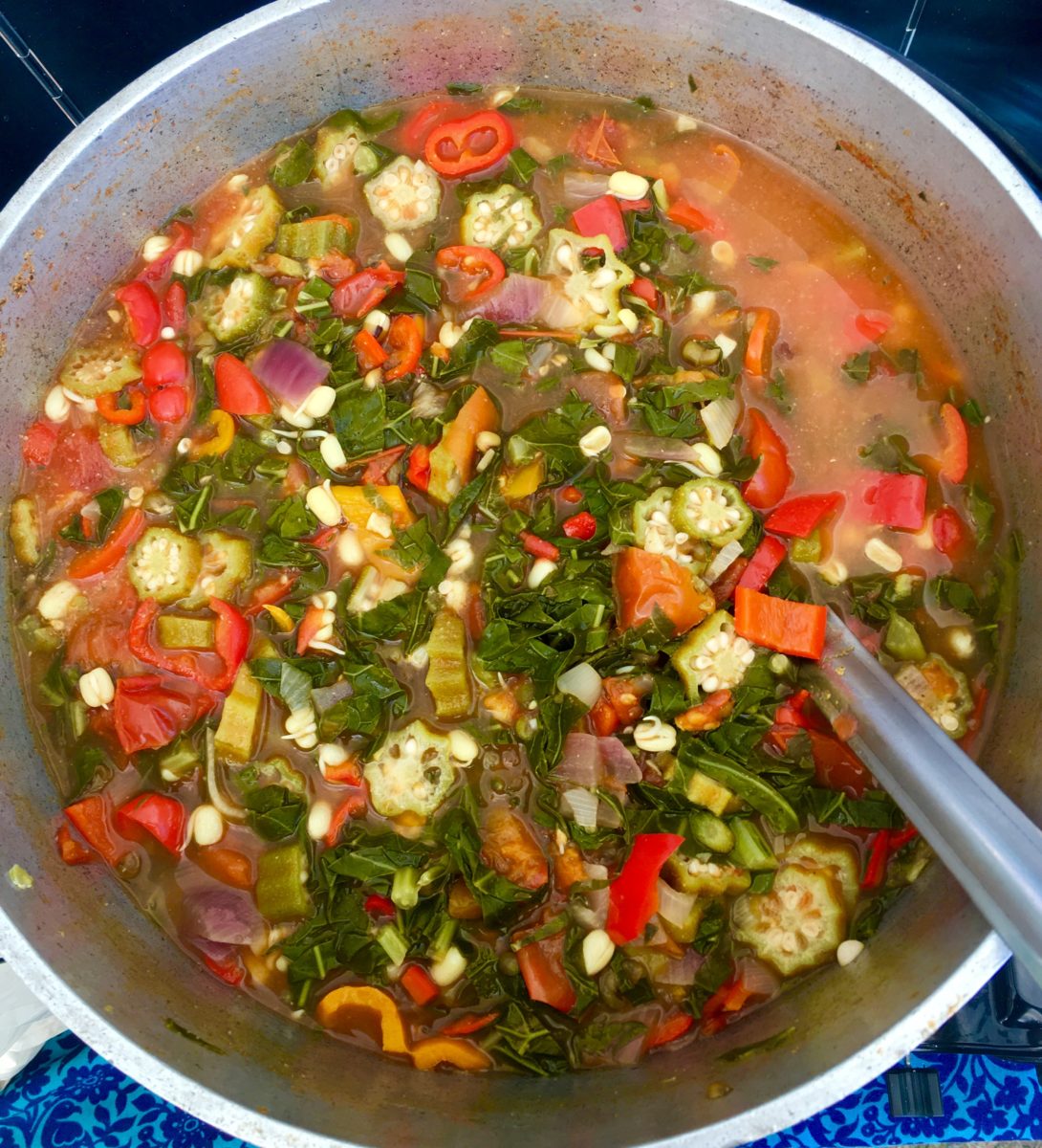 okra green beans tomato stew